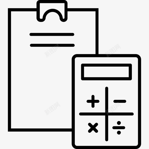 计算器代数计算svg_新图网 https://ixintu.com 计算器 代数 计算 数学 数值