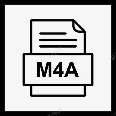 m4a文件文件图标文件类型格式图标