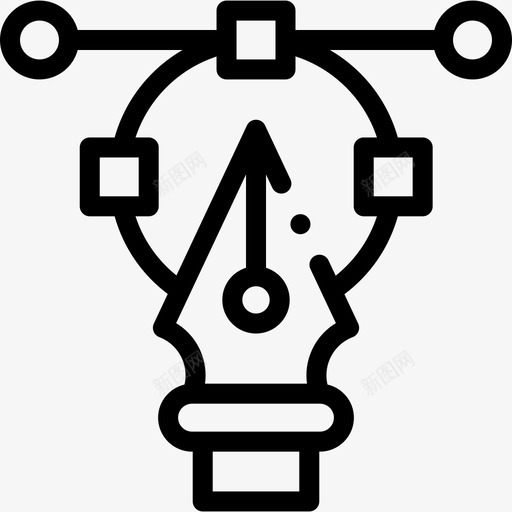 矢量平面设计师43线性svg_新图网 https://ixintu.com 矢量 平面 平面设计 设计师 线性