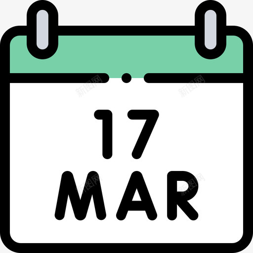 3月17日圣帕特里克斯纪念日40直线颜色svg_新图网 https://ixintu.com 3月 17日 帕特里 克斯 纪念日 直线 颜色