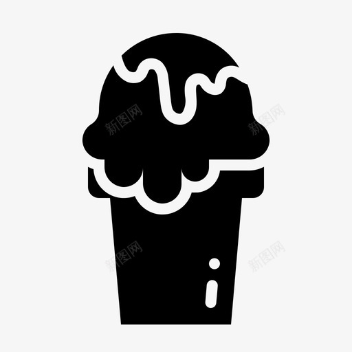杯中有巧克力的冰淇淋冷的蛋卷的svg_新图网 https://ixintu.com 冰淇淋 杯中 中有 巧克力 冷的 蛋卷 甜食 快餐 雕文