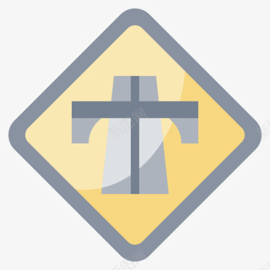 高速公路交通标志31平坦图标