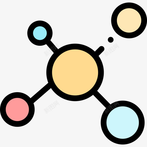 分子实验室52线性颜色svg_新图网 https://ixintu.com 分子 实验室 线性 颜色