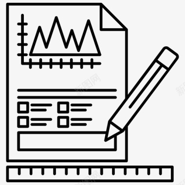 报告撰写增长分析信息图表报告图标