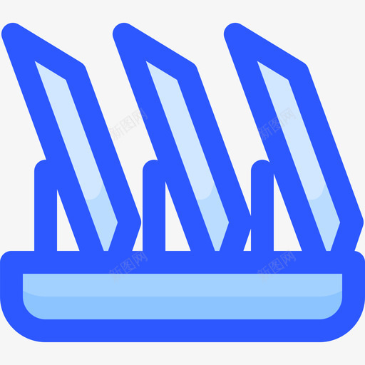 盘子餐具蓝色svg_新图网 https://ixintu.com 盘子 餐具 蓝色