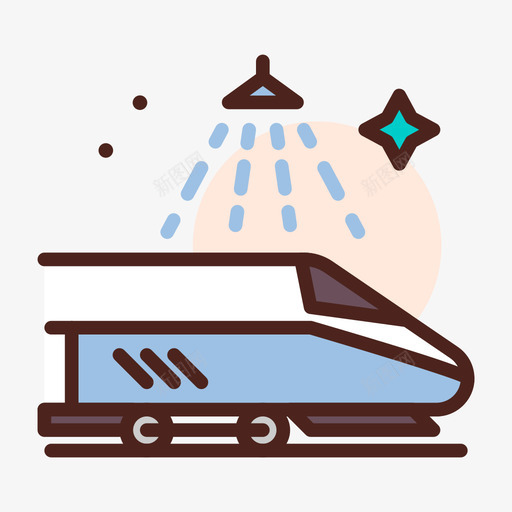 列车批量消毒1线颜色svg_新图网 https://ixintu.com 列车 批量 消毒 颜色