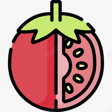 番茄营养19原色图标