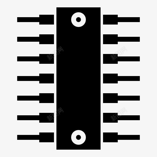 Cpu电子元件3填充svg_新图网 https://ixintu.com Cpu 电子元件 填充