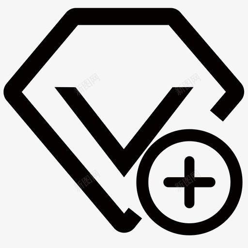 添加会员svg_新图网 https://ixintu.com 添加会员