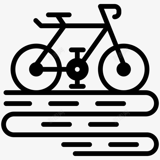 自行车串联两轮车svg_新图网 https://ixintu.com 自行车 串联 两轮 踏板 驱动 车辆 浪费 标志 标志符 符号