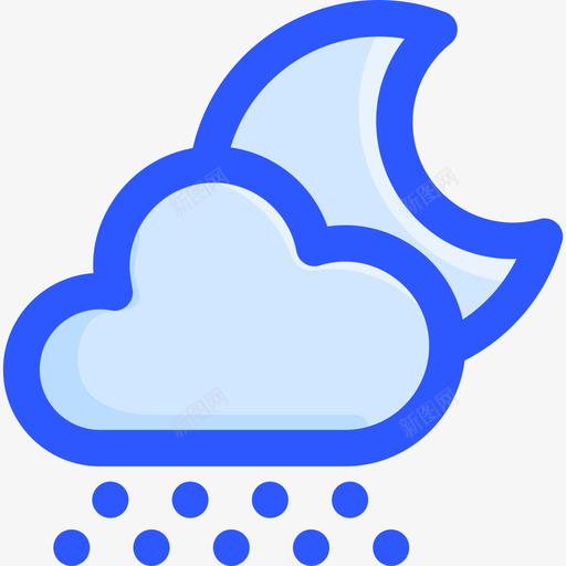 下雪天气299蓝色svg_新图网 https://ixintu.com 下雪 天气 蓝色