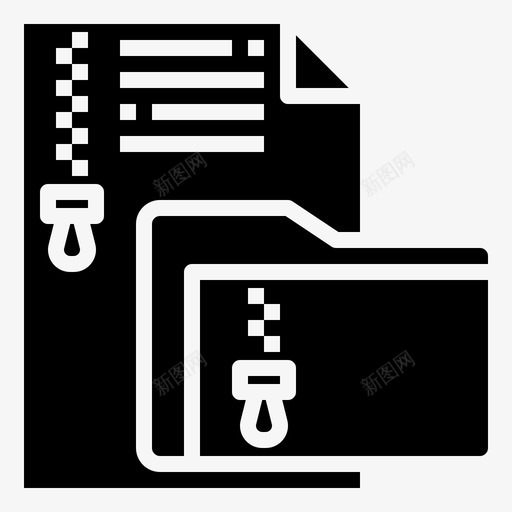 Zip文件夹网络技术21填充svg_新图网 https://ixintu.com Zip 文件夹 网络技术 填充