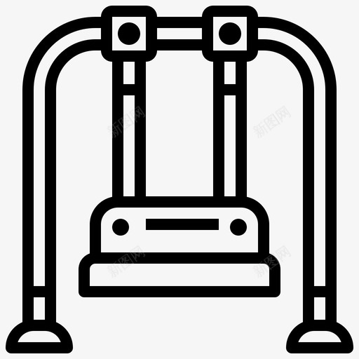 秋千游乐园61直线型svg_新图网 https://ixintu.com 秋千 游乐园 直线 线型
