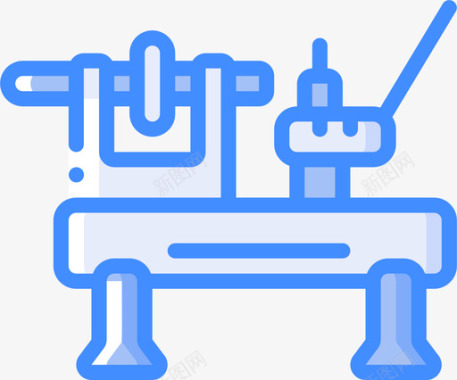车床古董2蓝色图标