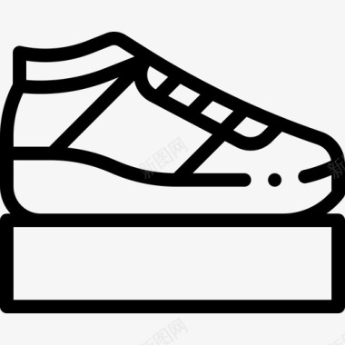运动鞋奢侈品商店43直线型图标