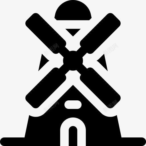 风车城市29号楼已填充svg_新图网 https://ixintu.com 风车 城市 29号楼 填充
