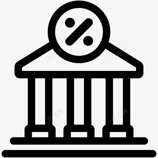 银行贷款利息利率svg_新图网 https://ixintu.com 银行 贷款 利息 利率 财务