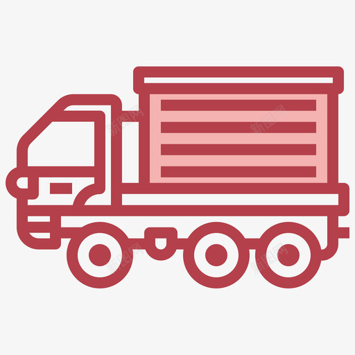 卡车工程机械9红色svg_新图网 https://ixintu.com 卡车 工程机械 红色