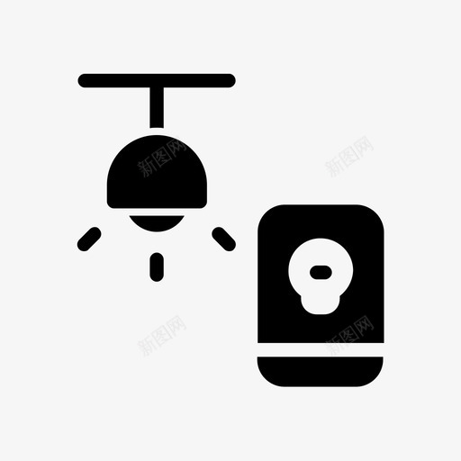 灯互联网电话svg_新图网 https://ixintu.com 智能家居 互联网 电话 技术 wifi 字形