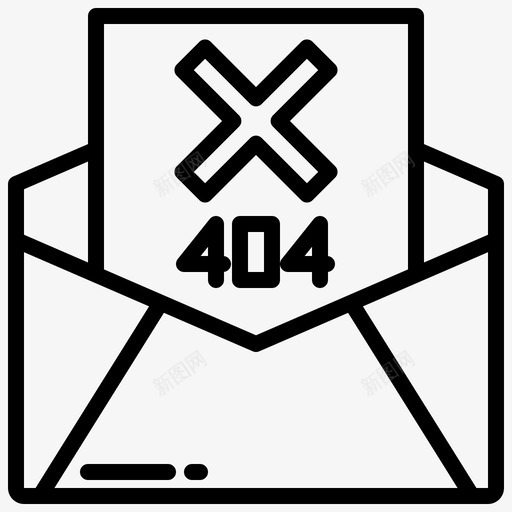 电子邮件通知13直线svg_新图网 https://ixintu.com 电子邮件 通知 直线