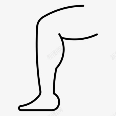 腿解剖学脚图标