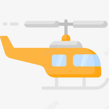 直升机北极28平坦图标