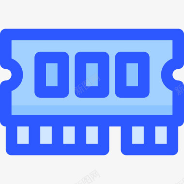 随机存取存储器计算机硬件39蓝色图标