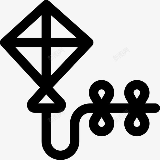 风筝弹簧111直线型svg_新图网 https://ixintu.com 风筝 弹簧 直线 线型