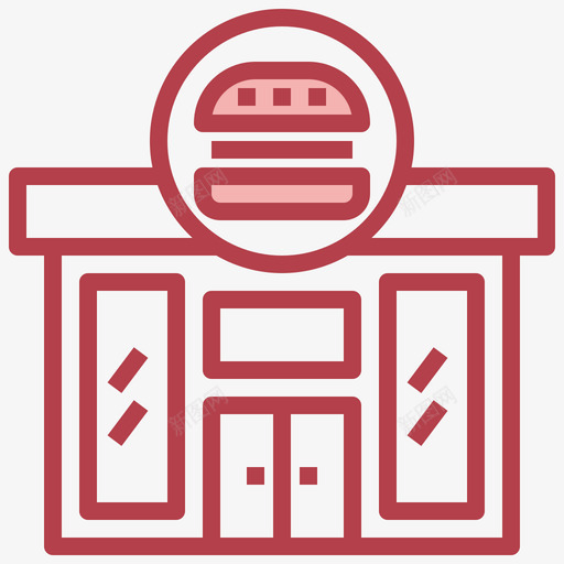 汉堡吧主题公园3其他svg_新图网 https://ixintu.com 汉堡 主题公园 其他