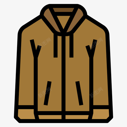 夹克服装24线性颜色svg_新图网 https://ixintu.com 夹克 服装 线性 颜色