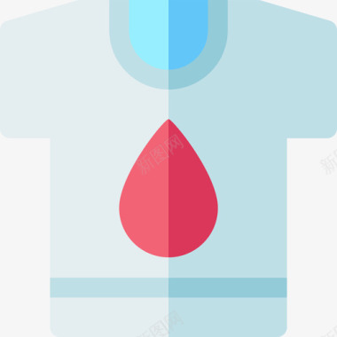 T恤献血65扁平图标