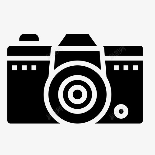 胶卷相机复古技术4字形svg_新图网 https://ixintu.com 胶卷 相机 复古 技术 字形