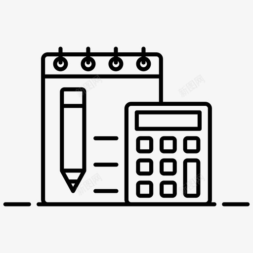 会计记账预算svg_新图网 https://ixintu.com 会计 记账 预算 业务 计算 财务会计 银行 财务 向量 图标