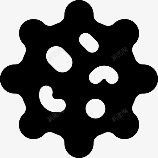 形状冠状病毒130填充svg_新图网 https://ixintu.com 形状 冠状 病毒 填充