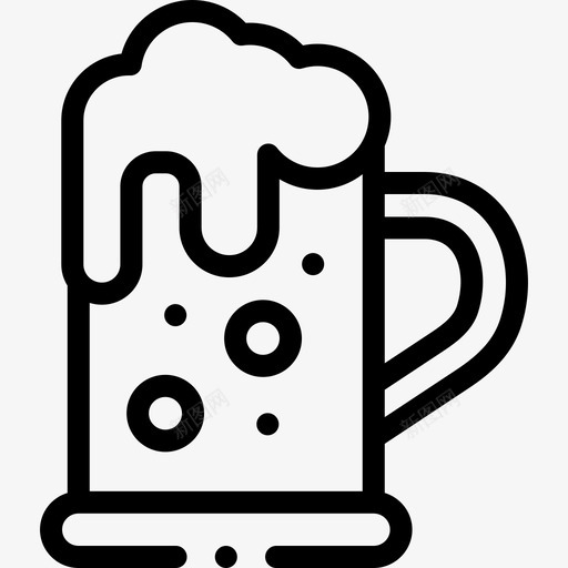 啤酒食物和饮料过敏线性svg_新图网 https://ixintu.com 啤酒 食物 饮料 过敏 线性