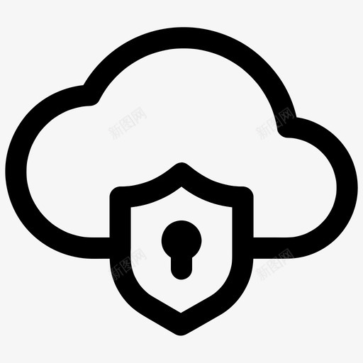 云锁数据保护svg_新图网 https://ixintu.com 云锁 数据 保护 安全 服务器