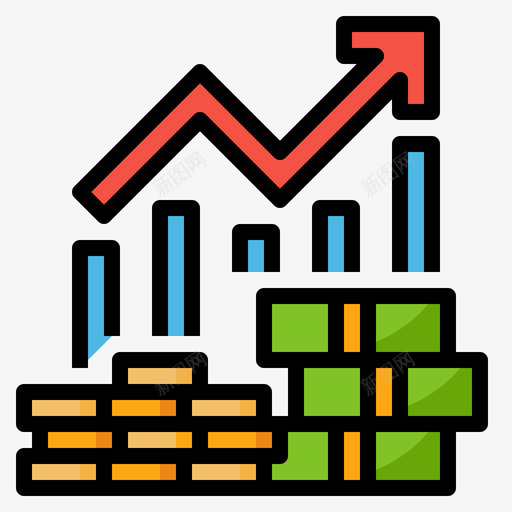 股票金融42线性颜色svg_新图网 https://ixintu.com 股票 金融 线性 颜色