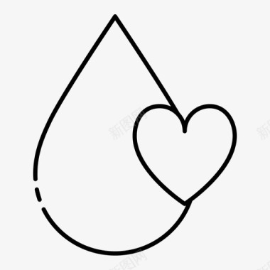 心脏血滴剂液体图标