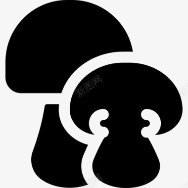 蘑菇水果和蔬菜66填充图标