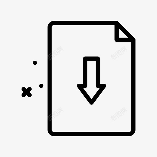 下载文件和文件夹2线性svg_新图网 https://ixintu.com 下载 文件 文件夹 线性