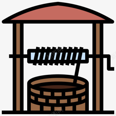 水井农业83线性颜色图标