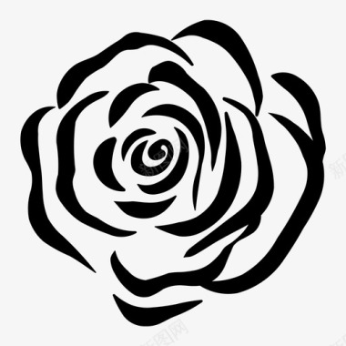 玫瑰爱情植物图标