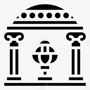 希腊柱子古希腊38铭文图标