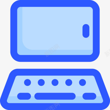 笔记本电脑电脑硬件39蓝色图标