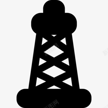 石油井架商业金融15字形图标