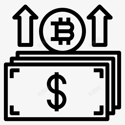 货币比特币137线性svg_新图网 https://ixintu.com 货币 比特 线性