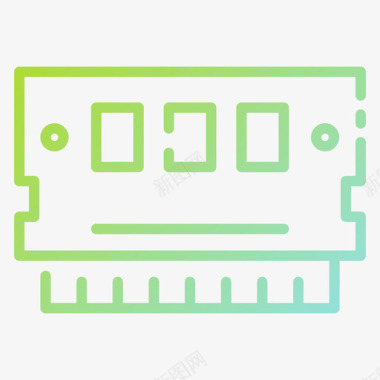 Ram内存硬件43渐变图标