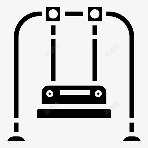 秋千游乐园62填充svg_新图网 https://ixintu.com 秋千 游乐园 填充
