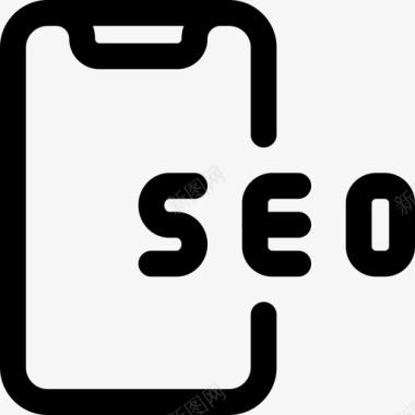 智能手机网络应用SEO4线性图标