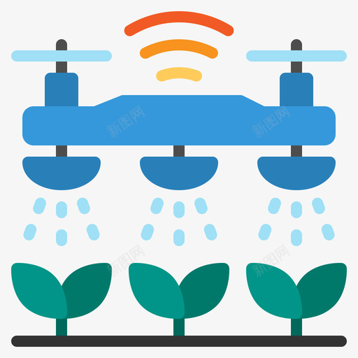 智能农场物联网153扁平svg_新图网 https://ixintu.com 智能 农场 联网 扁平